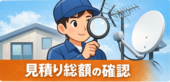 見積総額の確認